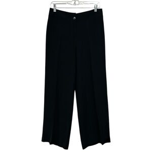 Armani black wide leg womens dress pants size 8
